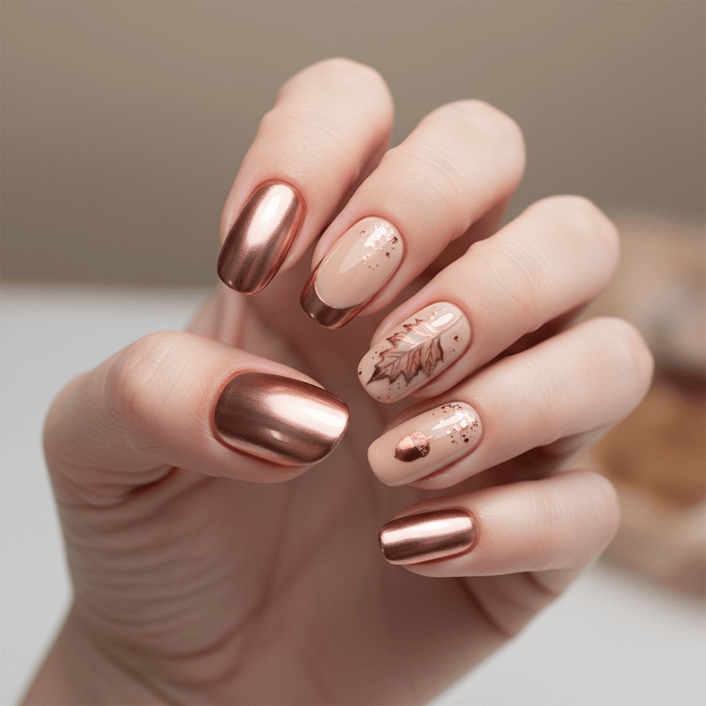AI-generated nail art design with gradient effects